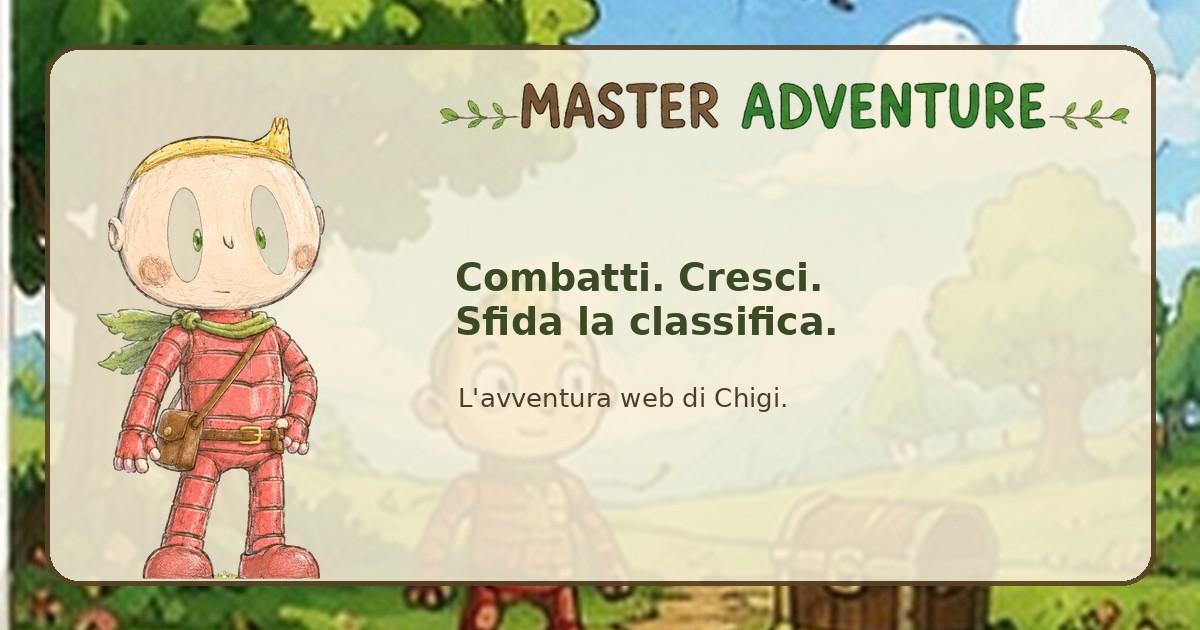 Master Adventure - l'avventura di Chigi
