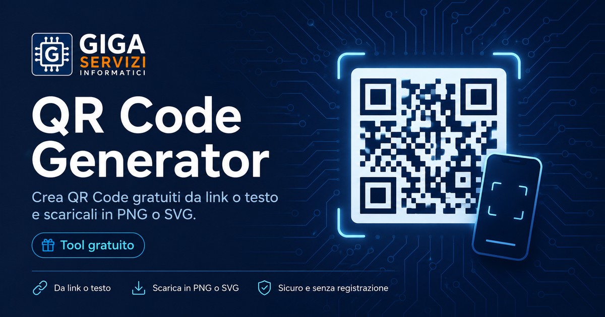 Generatore QR Code online gratuito